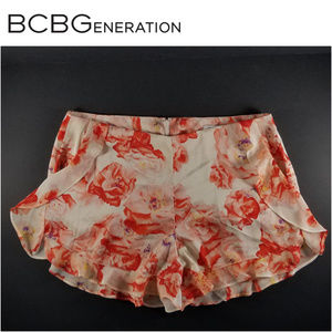 Womens Short BCBGeneration Red Floral Size 12  NWT